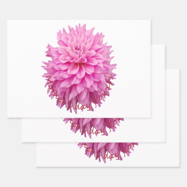 Mothers Day Flowers Wrapping Paper Sheets (Set)