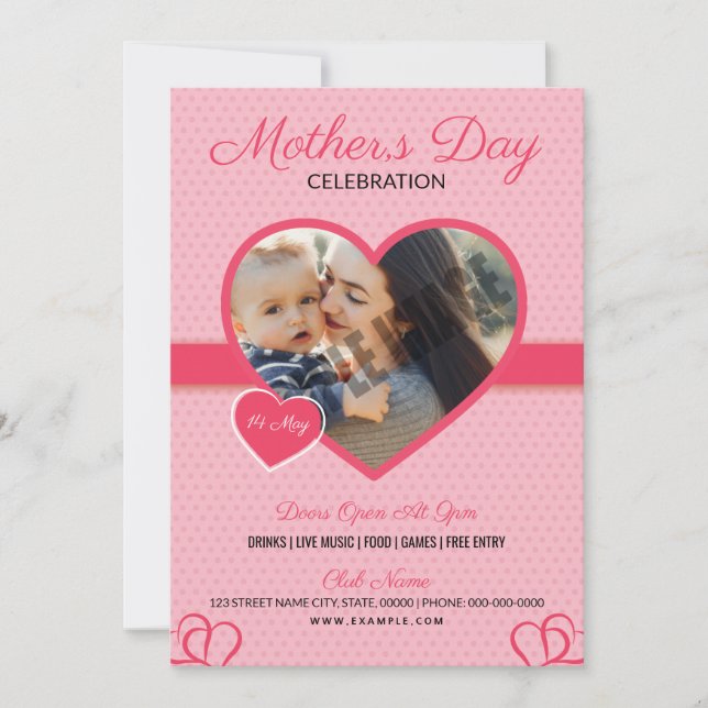 Mother's Day Flyer Invitation (Front)