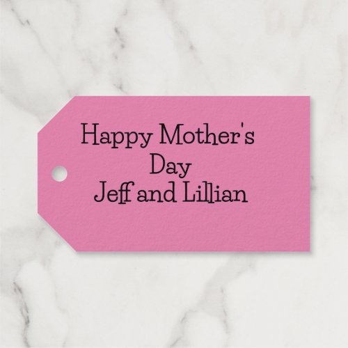 Mothers Day  Foil Gift Tags