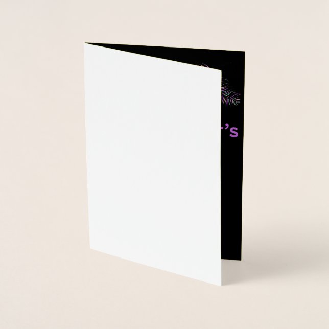 mother's day foil greeting card (Front)