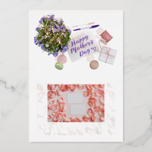 mothers day foil invitation