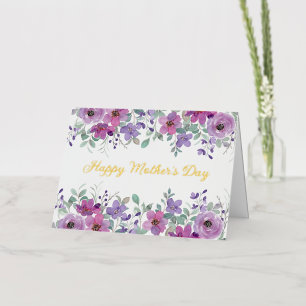 Mother's Day Folded Foil Greeting Card