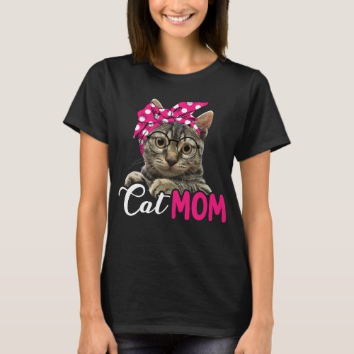 Mothers Day For Cat Lover Happy Mothers Day T_Shirt