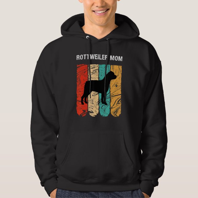Mother's Day  For Dog Mother Rottweiler Mom Hoodie (Front)