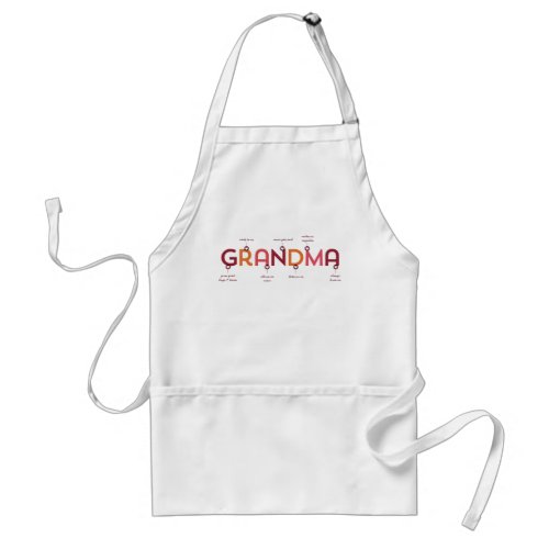 Mothers Day for Grandma Personalized Apron