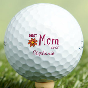 Mother's Day for Mom - Pink Best Mom Ever Gift Golf Balls