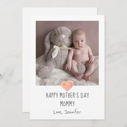 Mothers Day For Mommy Holiday Card