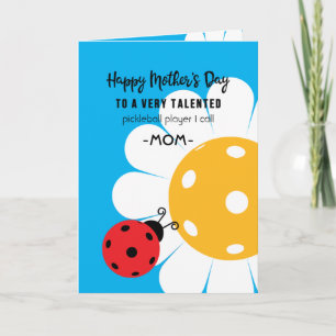 Mother's Day for Pickleball Mom, custom colour Card