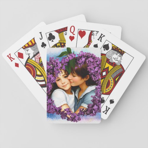 Mothers day frame personalized gift Photo Playing Cards