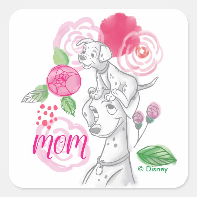 Mother's Day | Freckles & Perdita Square Sticker (Front)