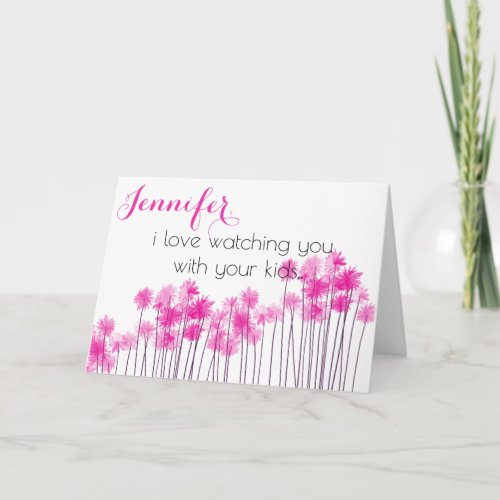 Mothers Day Friend I love Watching Card