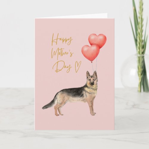 Mothers Day From Dog _ German Shepherd Mom Card