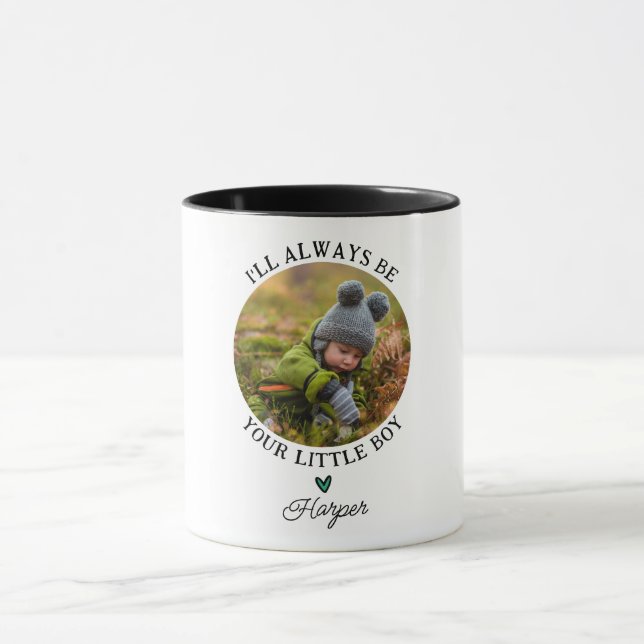 Mother's Day from Son to Mom Photo Mug (Center)