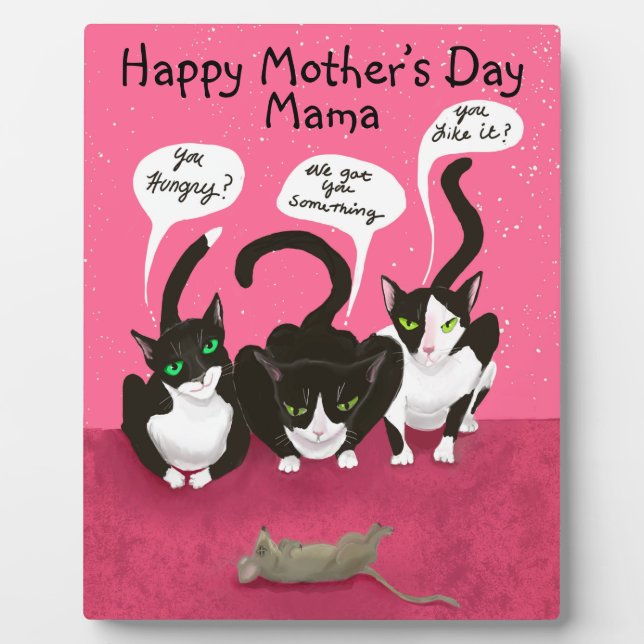 Mothers Day from the Cats Funny Personalize Plaque (Front)