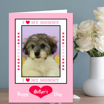 Mother's Day From The Dog -- Your Photo Card by KathyHenis at Zazzle