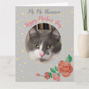 Mothers Day Funny Cat Mom Hairball Card
