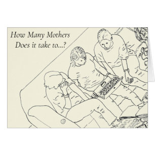 Mothers Day Funny Computer Mum quote Cards