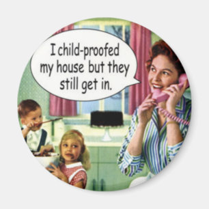 Mother's Day Funny Retro Housewife Magnet