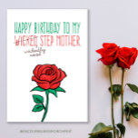 Mother&#39;s Day Funny–wicked (wickedly Cool) Stepmom Card at Zazzle