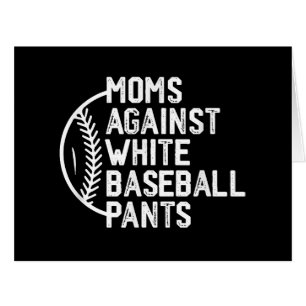 Mothers Day Game Day Moms Against White Baseball P Cards