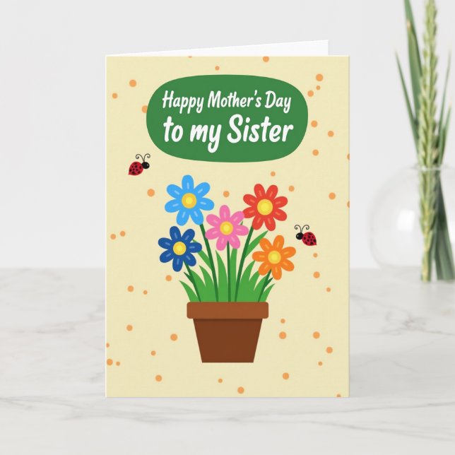 Mothers Day Garden Insect Card (Front)