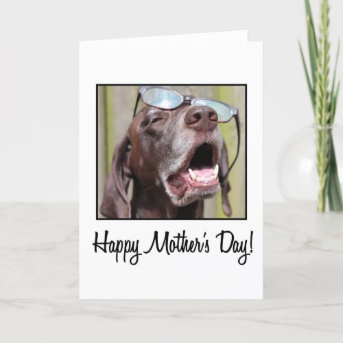 mothers day german pointer card