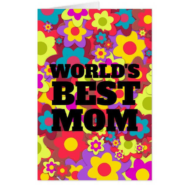 MOTHER'S DAY GIANT FLOWER BIG GREETING CARD (Front)