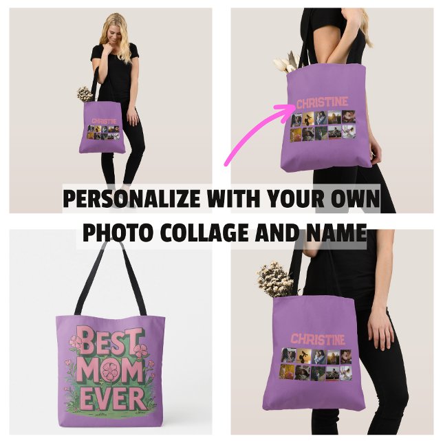 Mother's Day Gifs Photo Collage Mom Tote Bag (Mother's Day Gifs Photo Collage Mom Tote Bag
)