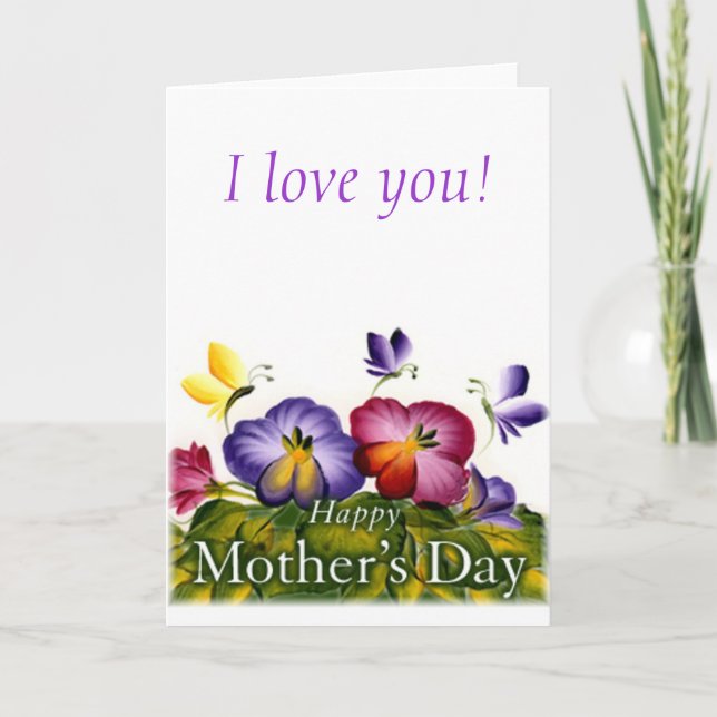 MOTHER'S DAY GIFT BEAUTIFUL CARD (Front)