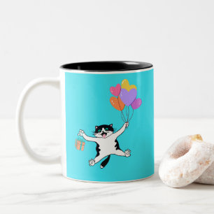 Mother's Day Gift Best Cat Mom Ever Personalized Two-Tone Coffee Mug