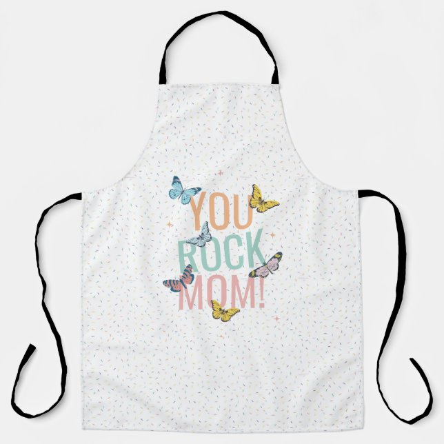 Mothers Day Gift, Birthday Gift for Mom, New Mom Apron (Front)