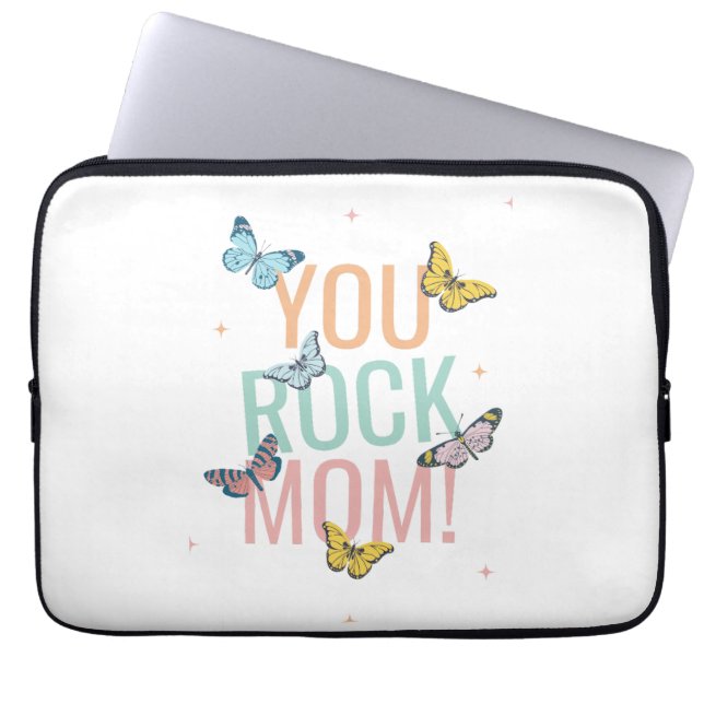 Mothers Day Gift, Birthday Gift for Mom, New Mom Laptop Sleeve (Front)