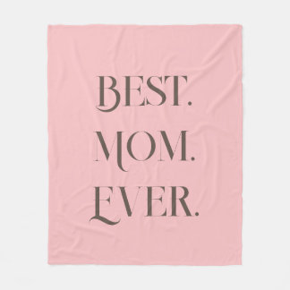 Mother's Day Gift Fleece Sherpa Blanket Pink Cute