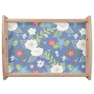 Mother's Day Gift Floral Pattern You Customize Serving Tray