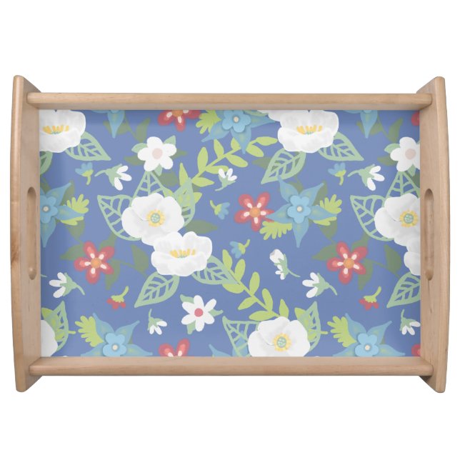 Mother's Day Gift | Floral Pattern | You Customize Serving Tray (Front)