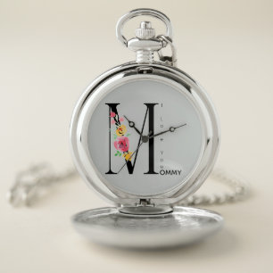 Mothers Day,Gift for mom, I love You Mommy Pocket Watch