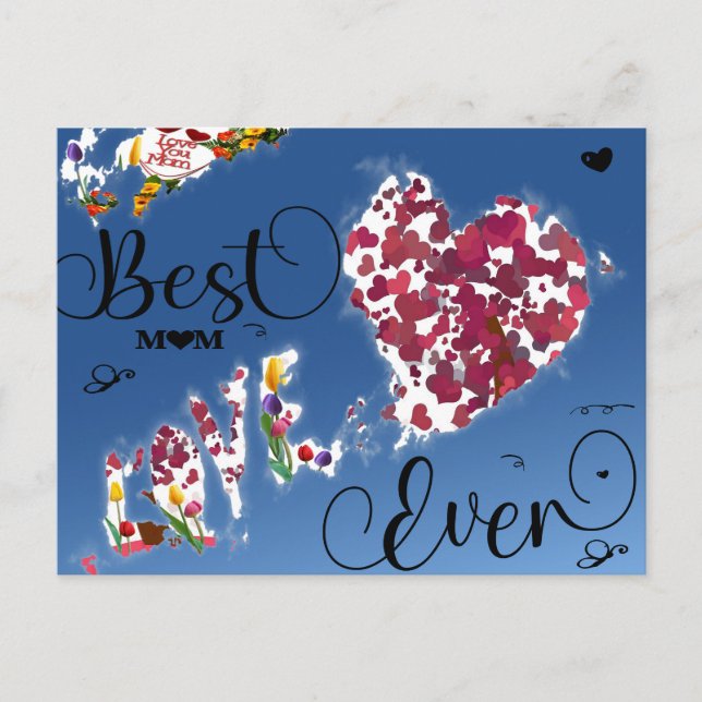 Mother's Day Gift,Gift for Mom,Love Message Card (Front)