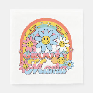 Mother's Day Gift   Groovy Mama Napkins