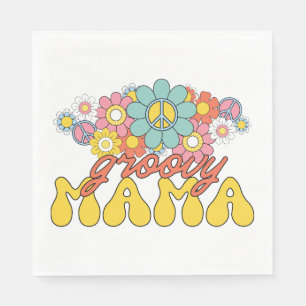 Mother's Day Gift   Groovy Mama Napkins