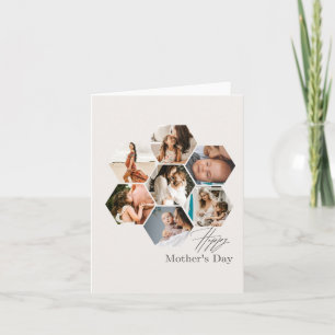 Mother's Day Gift Personalized MOMMY Photo Collage Card