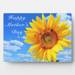 Mother's Day Gift Plaque with Yellow Sunflower