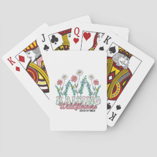 Mother's Day Gift Raising Wildflower Mom Of Girl Poker Cards