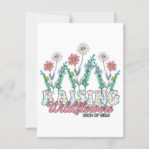 Mother's Day Gift Raising Wildflower Mom Of Girl Postcard