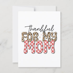 Mother's Day Gift Thankful For My Mom Postcard