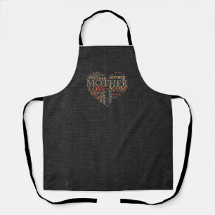 Mother's Day Gift   Wonderful Qualities of Mom  Apron