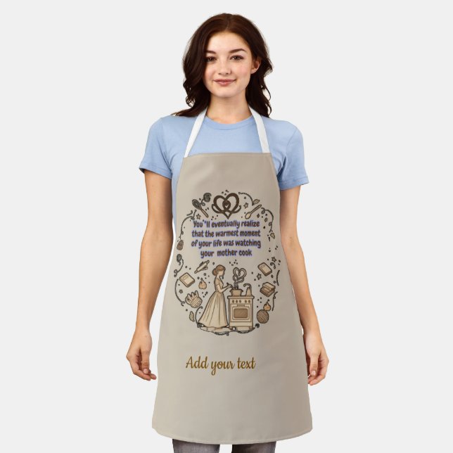 mother's day gifts apron (Worn)