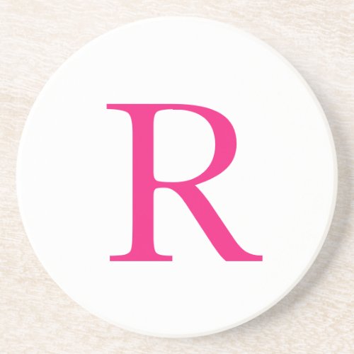 Mothers Day Gifts Birthdays Pink Monogram Name Coaster