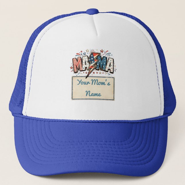 mothers day gifts - mama  trucker hat (Front)