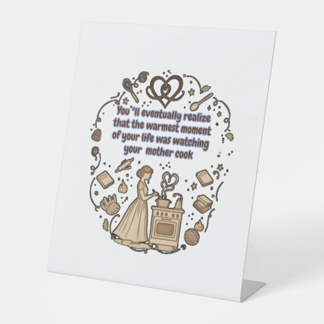 mother's day gifts pedestal sign (Front)