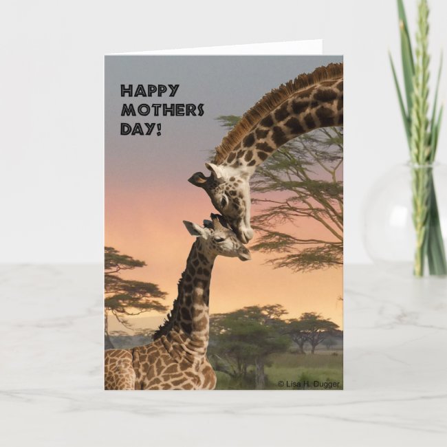 Mother's Day Giraffe Card